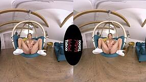 Can You Resist This Blonde's Taboo Shaved Pussy Orgasm?