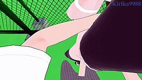 Hey Mari and Ritsuko, ready for wild 3D hentai banging?