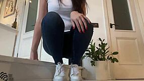 Foot fetish in sneakers