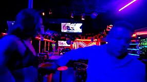 Athletic Latina couple engages in bedroom teasing with shoes.