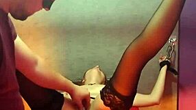 Angel Reaches Orgasm Bound To Machine In Homemade Bondage