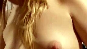 Blonde girl peeing in her panties