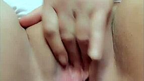 Amateur anal play with a massive 9-inch dildo