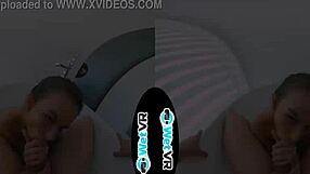 Bath Creeper Fills Step Sister in VR POV