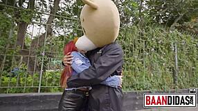 Latina Rosario Red gives blowjob and rides in hotel