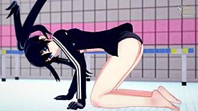 Innocent Stella Craves Orgasm In Black Rock Shooter