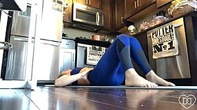 Dani Daniels Teases in Yoga Pants with a Tight Dildo Fuck