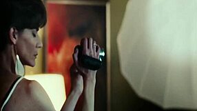 silent night featuring a sexy topless girl with brunette hair and big boobs