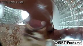 Yo, shower fun with Christy and Dahlia gets steamy