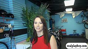 Tattooed Babe Flashes Big Tits In Group 3some Blowjob And Fucking