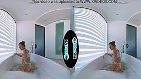 Bath Creeper Fills Step Sister in VR POV