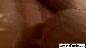 I enjoy busty Natasha Nice's solo masturbation