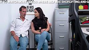 Sheena Ryder, Brunette Milf, Caught Stealing In Store