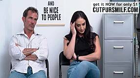 Sheena Ryder, Brunette Milf, Caught Stealing In Store