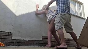 Fucking Outdoor Behind Restroom Area Of Bed And Breakfast