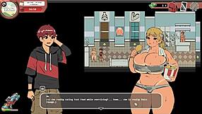 Curvy Teen Masturbates Publicly in Spooky Hentai Gym