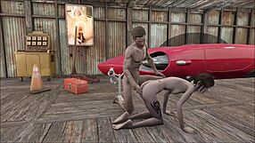 fo4 babe gets a good fuck in the garage.