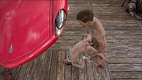 fo4 babe gets a good fuck in the garage.