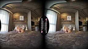 i'm mika, teasing my cock in vr