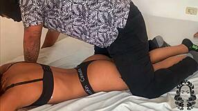 Horny Stepsister Craves Ebony Massage Touch?