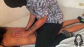 Horny Stepsister Craves Ebony Massage Touch?