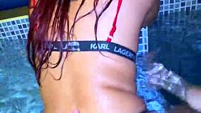 i had a quick moment with my stepsister in the family pool, feeling all the excitement