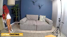 Hot latina mermaid gets rough fucked on casting couch