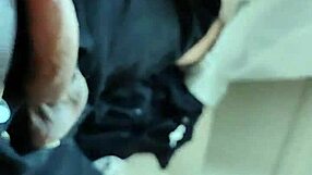 Close up of big dick and feet teasing in homemade scene