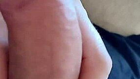 Close up of big dick and feet teasing in homemade scene