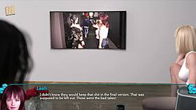 Freeloading stepfamily plays 3d game