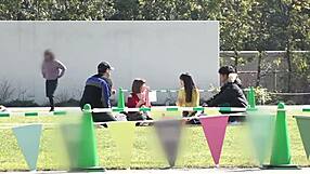 Asian Babe With Small Tits Shows Ass!