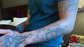 Dice tastes dante in gay blowjob