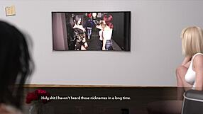 Freeloading stepfamily plays 3d game