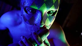 Masked Adult Bites Penis Head And Foreskin During Blowjob, Cum In Mouth