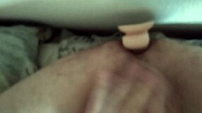 Hetero guy fucks his ass with dildo