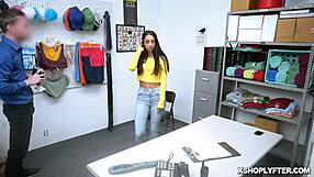 Brunette babe Kiarra Kai rides cock with shaved pussy moaning loud