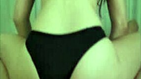 yo, this pale teen rides hard and lets him finish inside while sis films