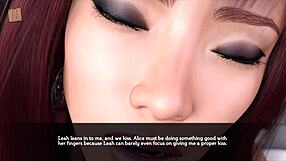 Freeloading stepfamily plays 3d game