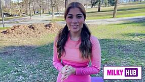 Yoga with prostitute who stimulates her pussy with my dick in doggystyle and bent over