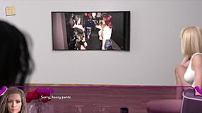 Freeloading stepfamily plays 3d game