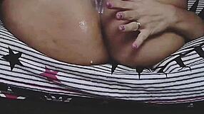 Milf enjoys private masturbation session alone