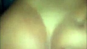 Amateur brunette participates in an intimate scene with a partner