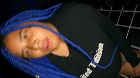 Big ass exposed in skirt, no panties, ready for fuck!