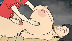 Wow, Mrs. Megamounds, those huge tits are bouncing!