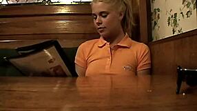 Teen in braces enjoys public outdoor activity in summer