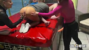 Bisexual Femdom Foursome Dominates With Girl Fucks Guy Action