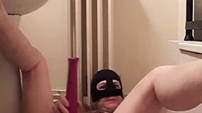 slave practices mouth skills in bdsm session