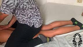 He Dominated My Latina Stepsister With An Erotic Massage, Focusing On Her Natural Tits And Domination