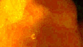 Cumming Through Straw Glued to Cock