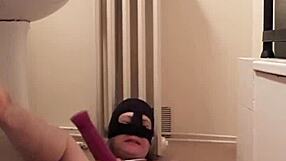 slave practices mouth skills in bdsm session